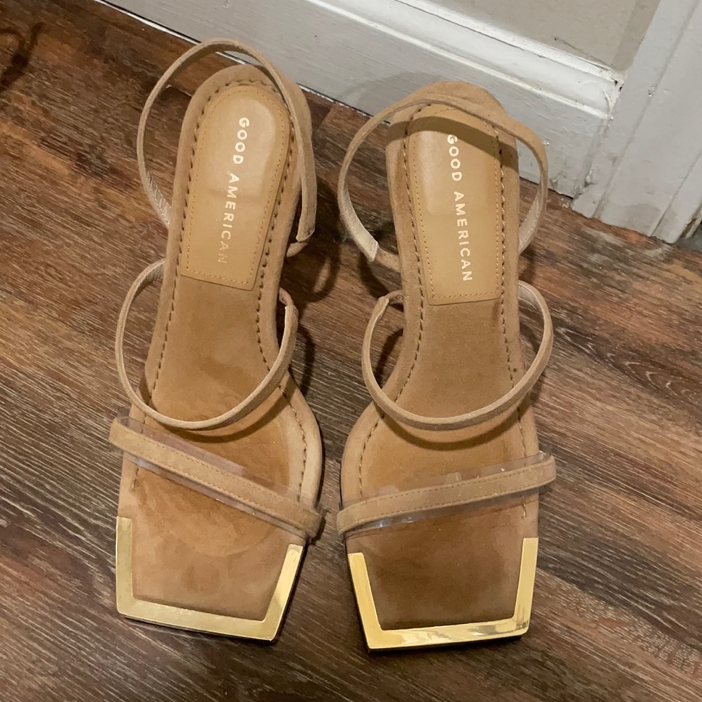 Good American suede heels.